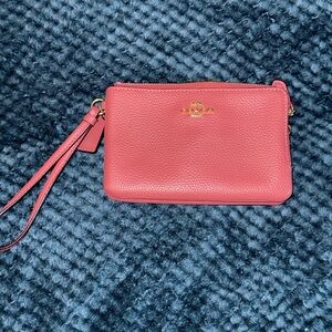 Coach Pink Wristlet Bag